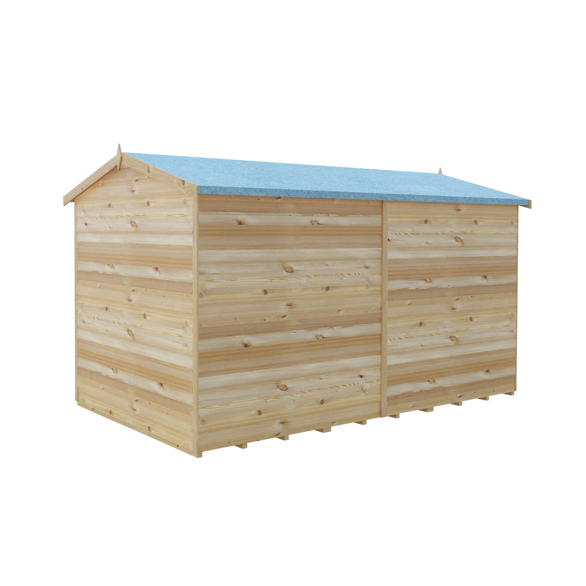 Shire 10x6 Overlap Double Door Apex Shed OVED1006DOL-1AA