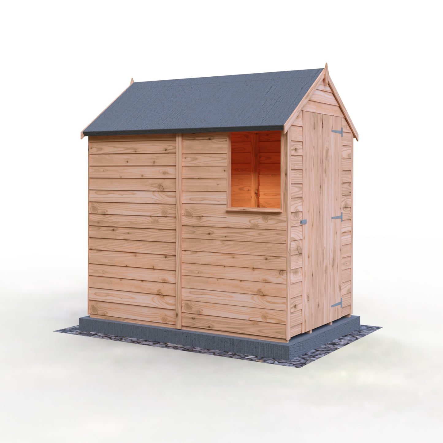 Shire 6x4 Overlap Single Door Shed with Window OSVW0604DOL-1AA