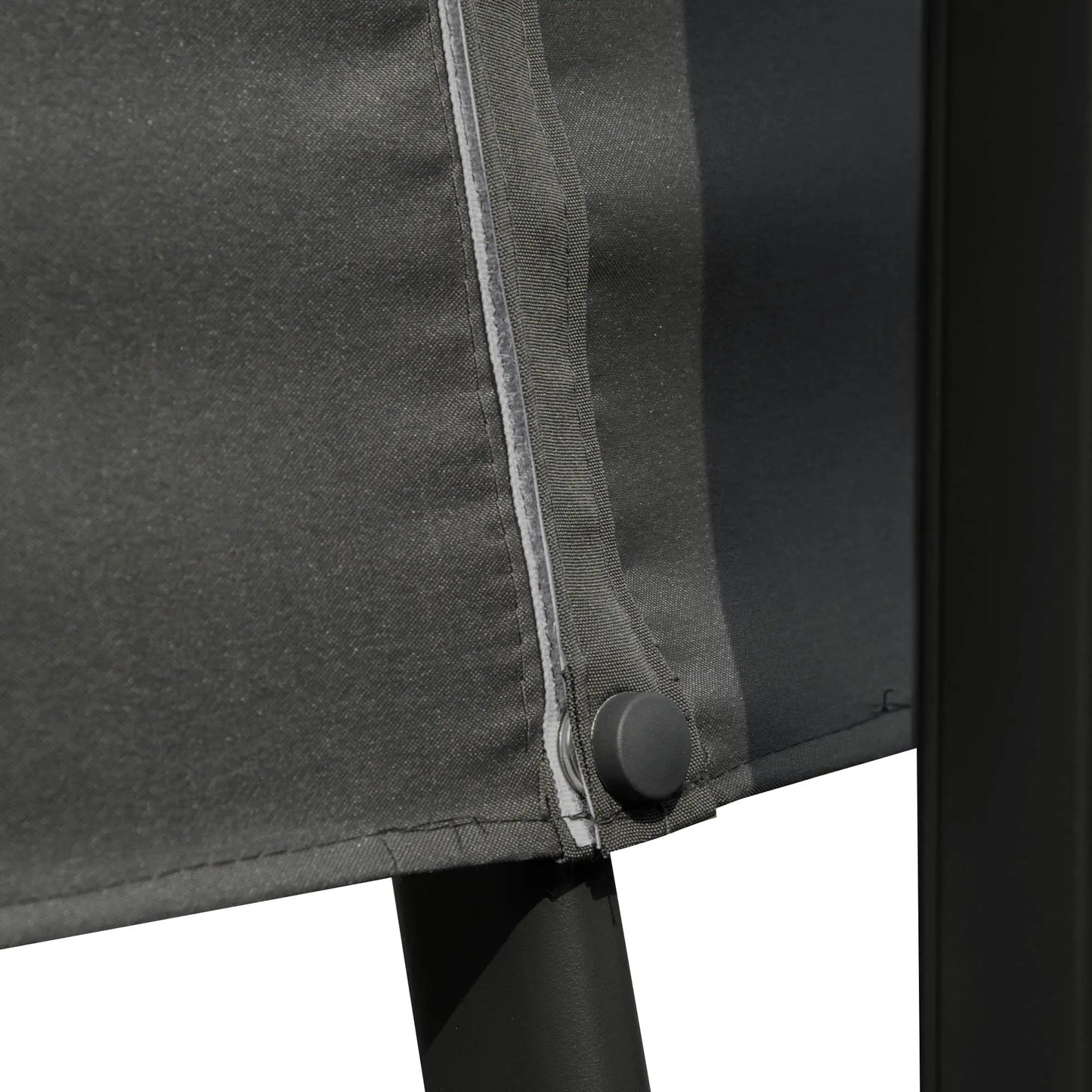 Outsunny Cantilever Parasol 360 Degree Rotation Angle Adjustment Outdoor Market Garden Umbrella - Dark Grey