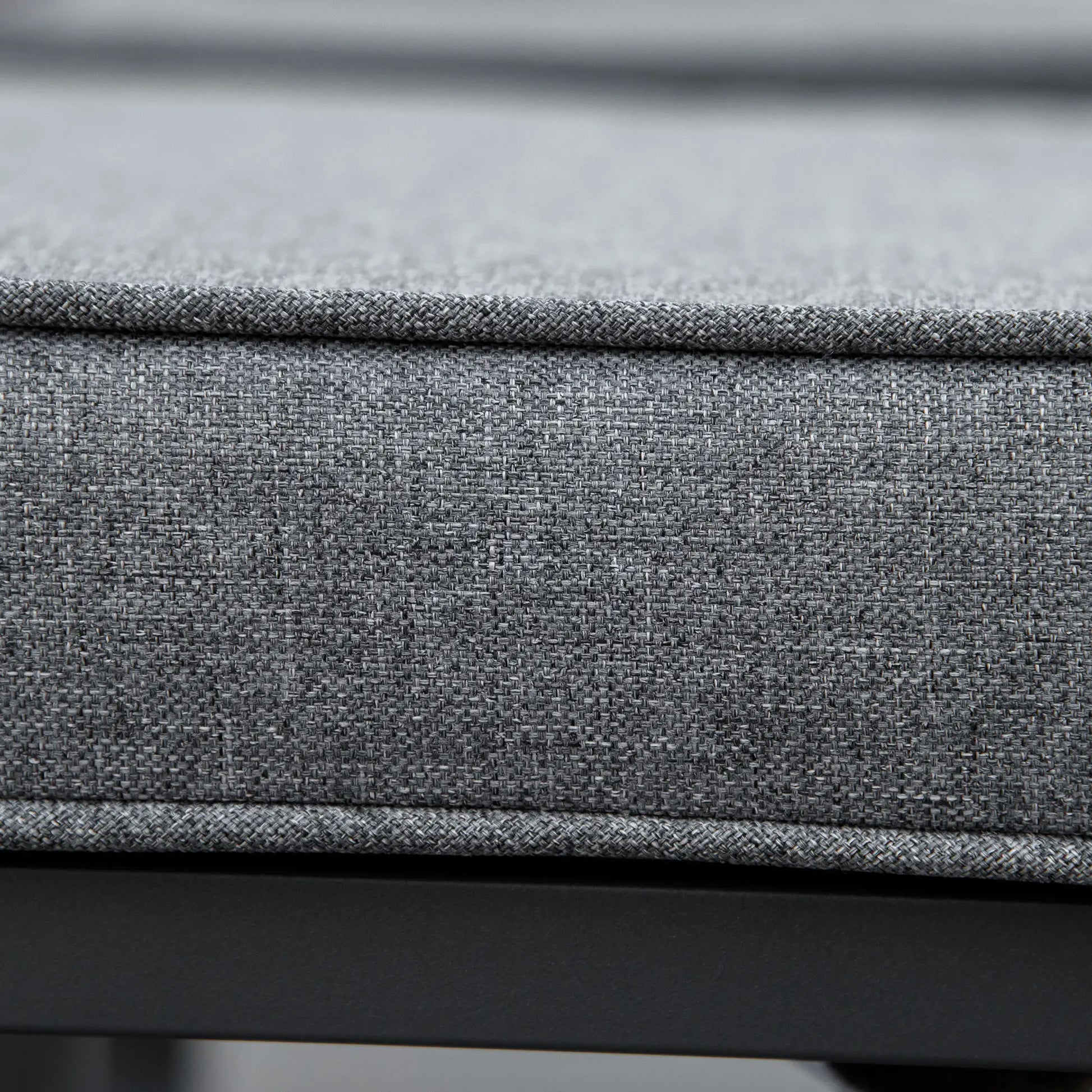 Outsunny Nine-Piece Aluminium Garden Set, with Glass-Top Table - Grey