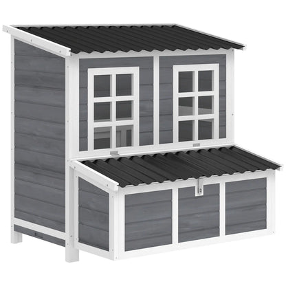 PawHut Large Wooden Chicken Coop – Outdoor Hen House with Nesting Box & Ramp