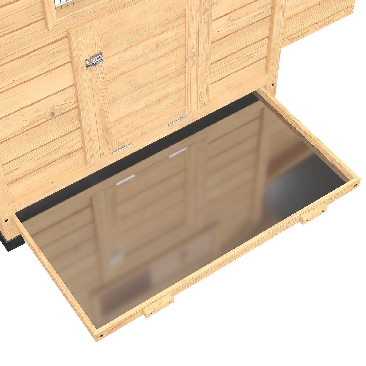PawHut Wooden Chicken Coop – Outdoor Hen House with Nesting Boxes & Pull-Out Tray