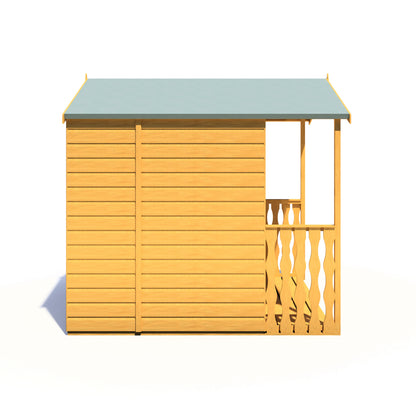 Shire 7x7 Alnwick Wooden Summerhouse with Veranda ALNW0707DSL-1AA