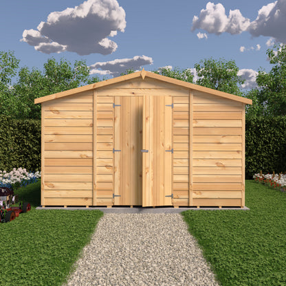 Shire 10x10 Overlap Double Door Shed No windows OVEN1010DOL-1AA