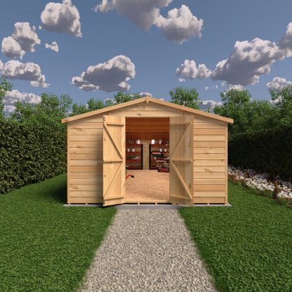 Shire 10x20 Overlap Double Door Shed OVED1020DOL-1AA