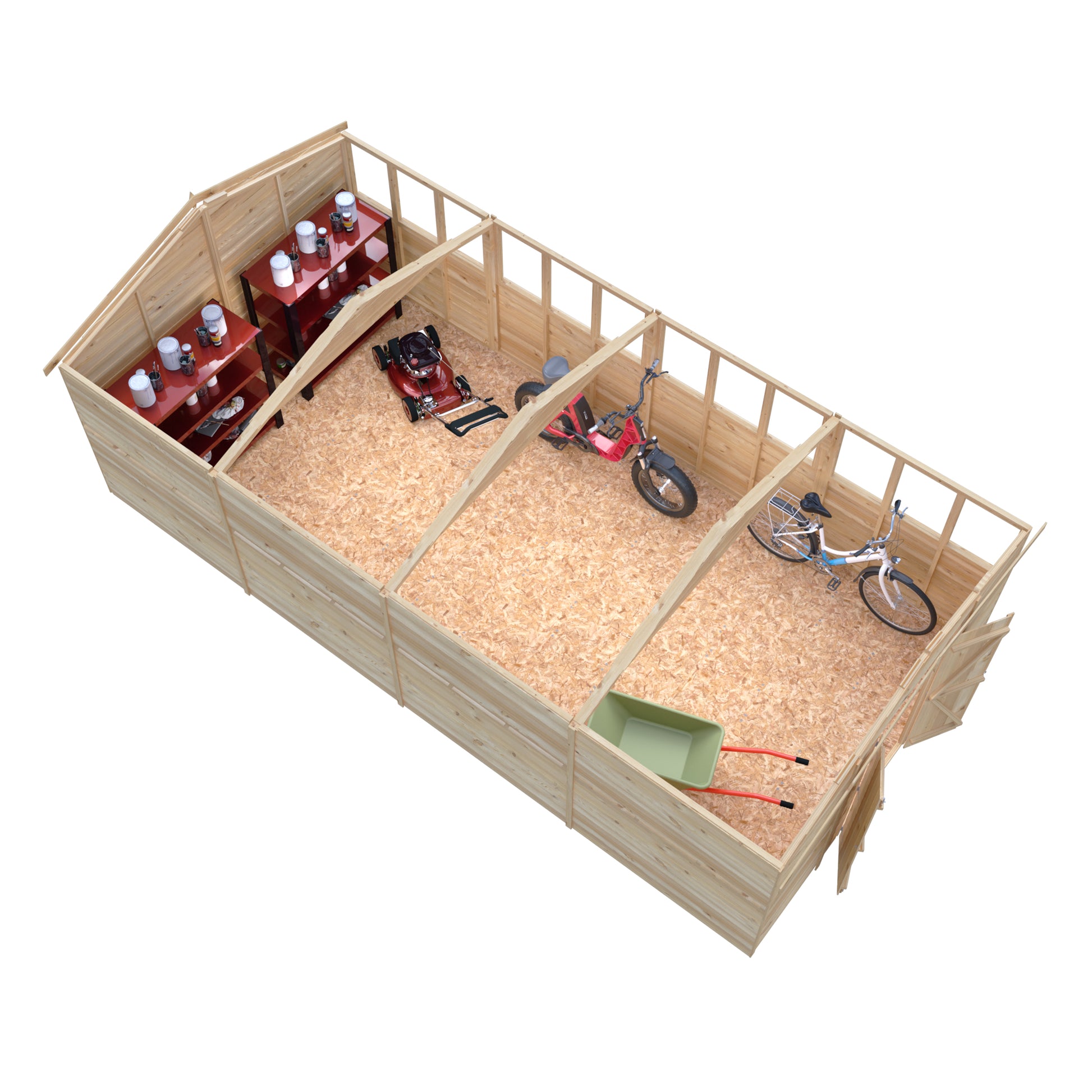 Shire 10x20 Overlap Double Door Shed OVED1020DOL-1AA