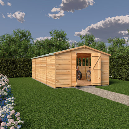 Shire 10x20 Overlap Double Door Shed OVED1020DOL-1AA
