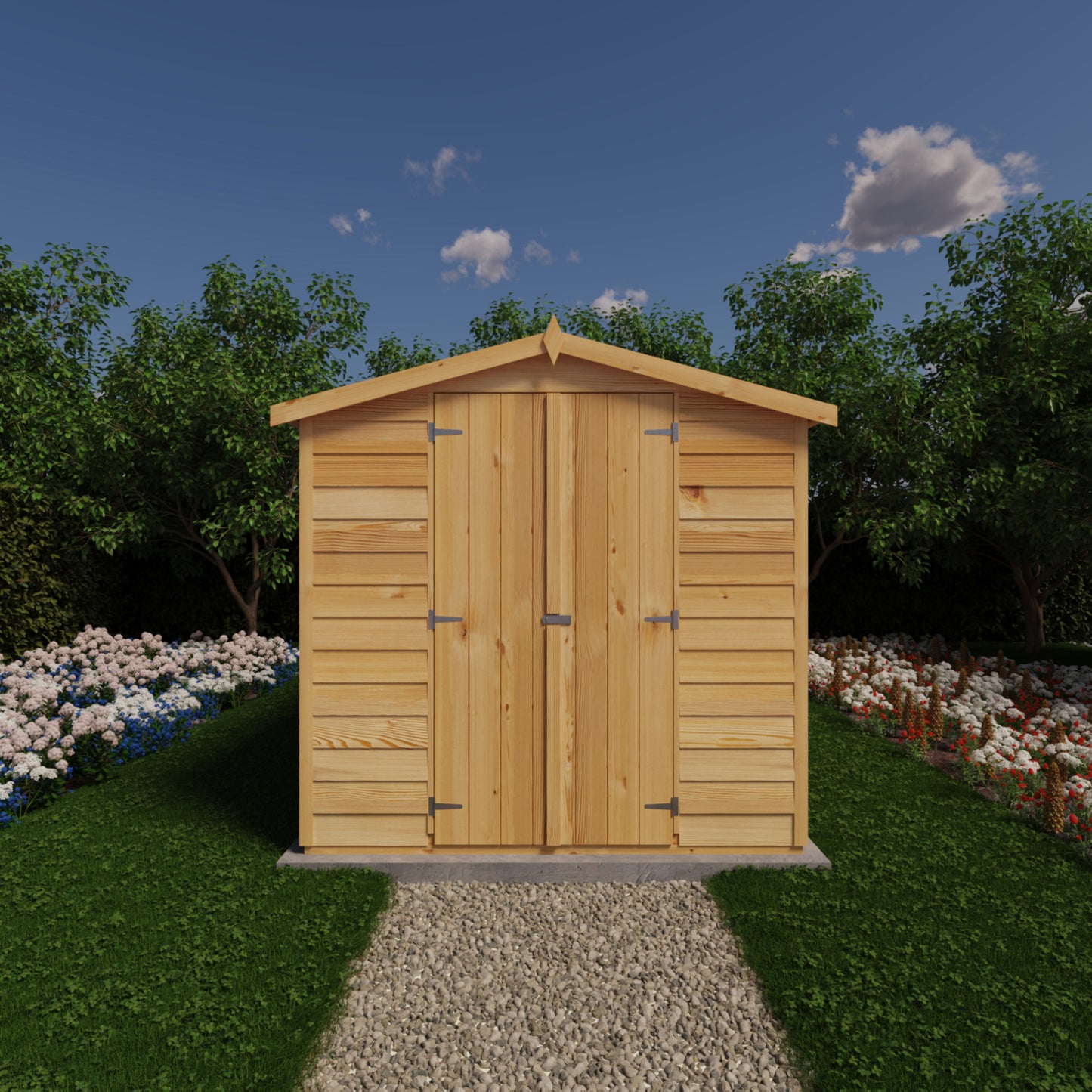 Shire 12x6 Overlap Double Door Shed No windows OVED1206DOL-1AA