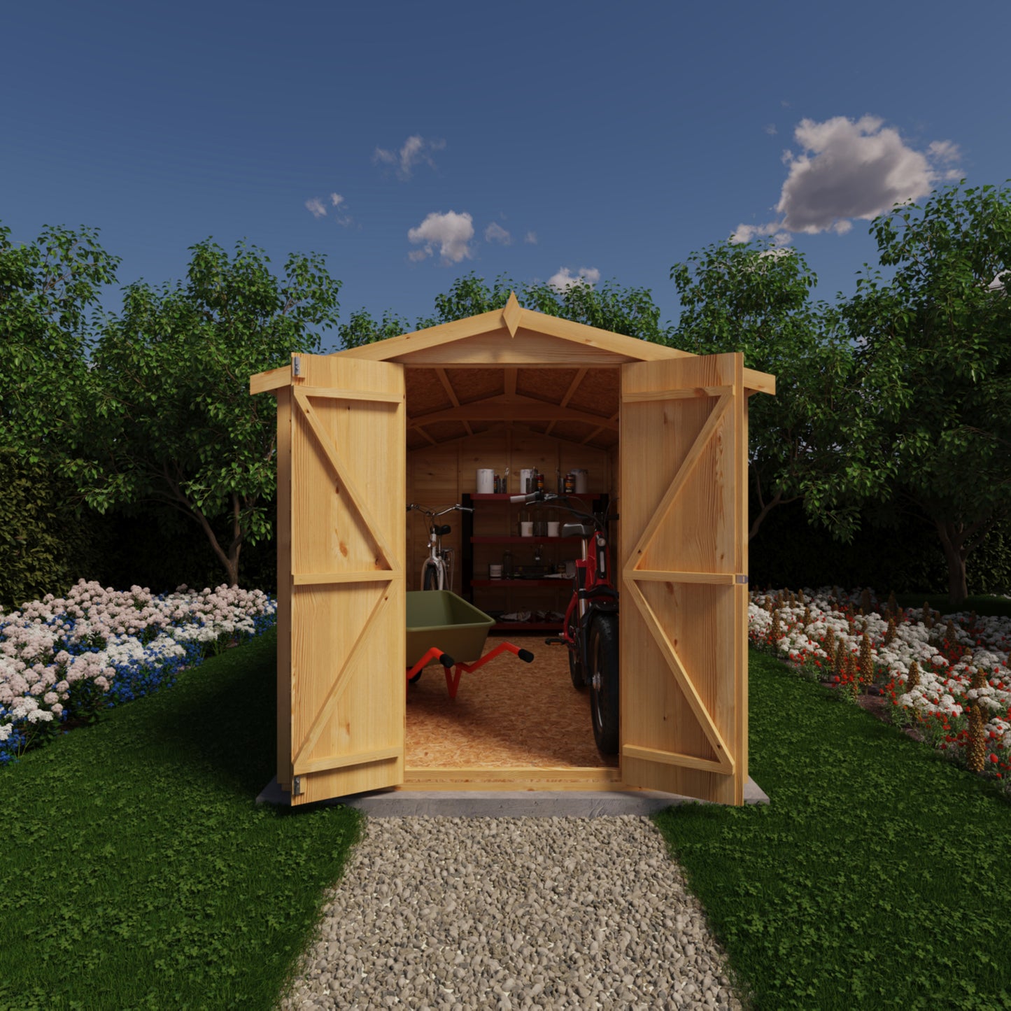 Shire 12x6 Overlap Double Door Shed No windows OVED1206DOL-1AA