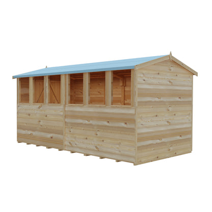 Shire 12x6 Overlap Double Door Shed OVEW1206DOL-1AA