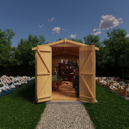 Shire 12x6 Overlap Double Door Shed OVEW1206DOL-1AA