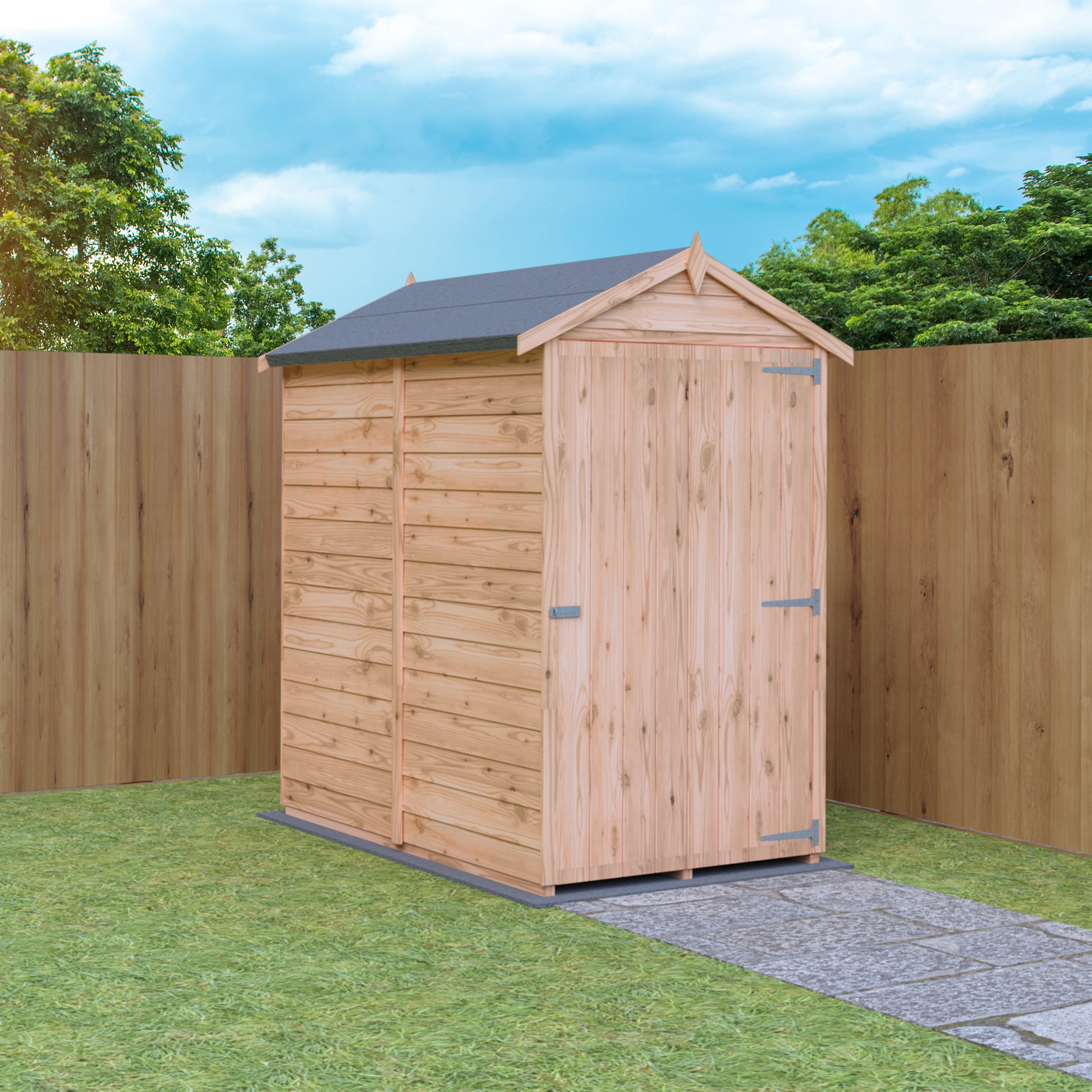 Shire 3x5 Overlap Single Door Shed OVED0305DOL-1AA