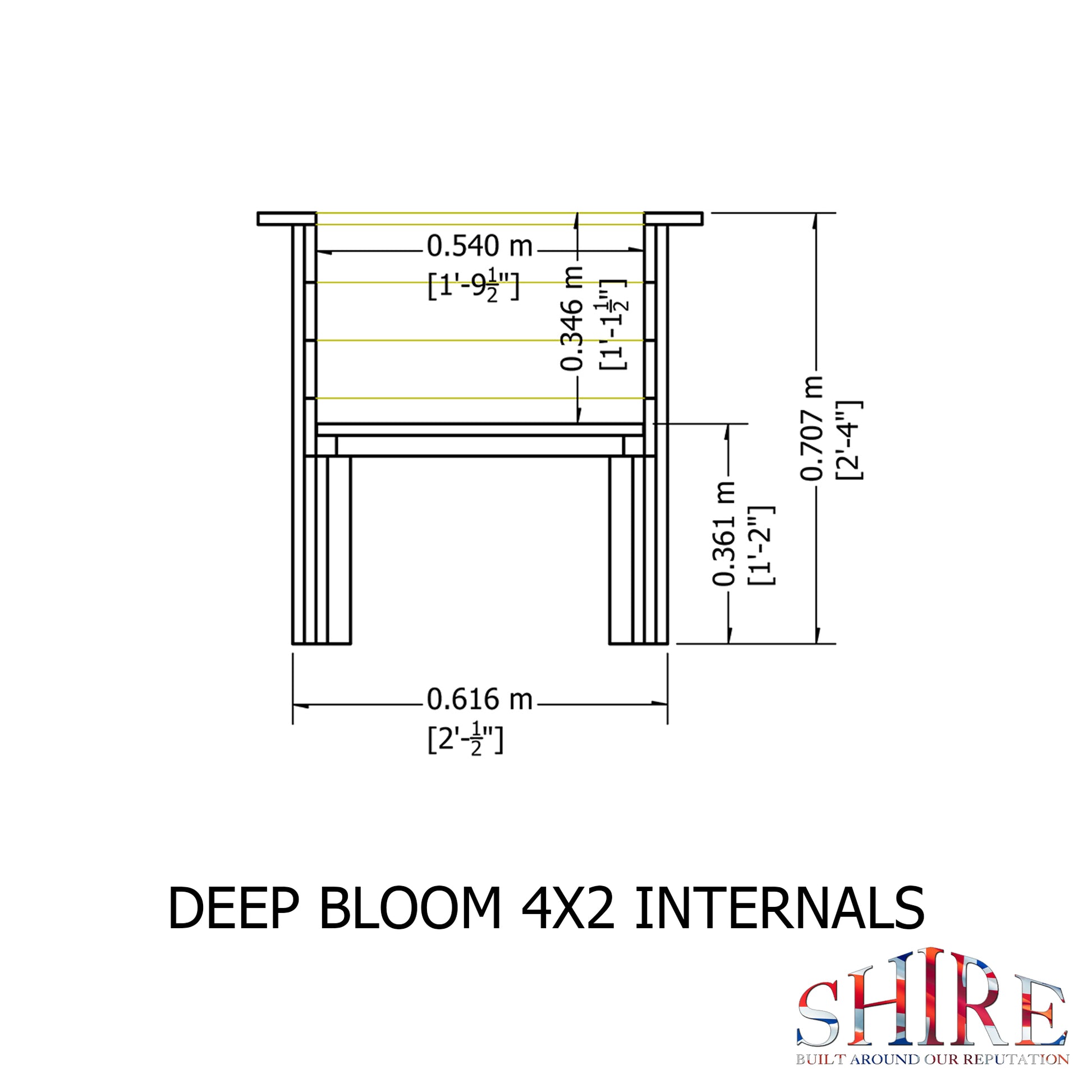 Shire 4x2 Bloom Deep Planter BLOM0402DEP-1AA