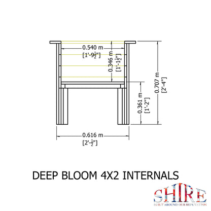 Shire 4x2 Bloom Deep Planter BLOM0402DEP-1AA