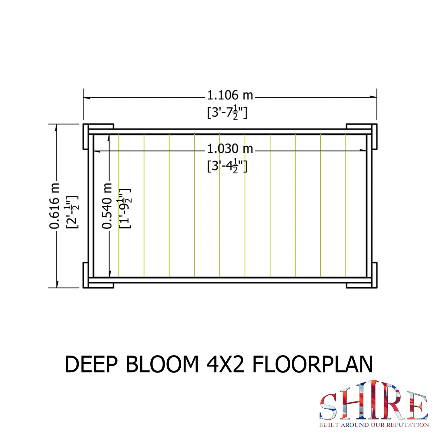 Shire 4x2 Bloom Deep Planter BLOM0402DEP-1AA