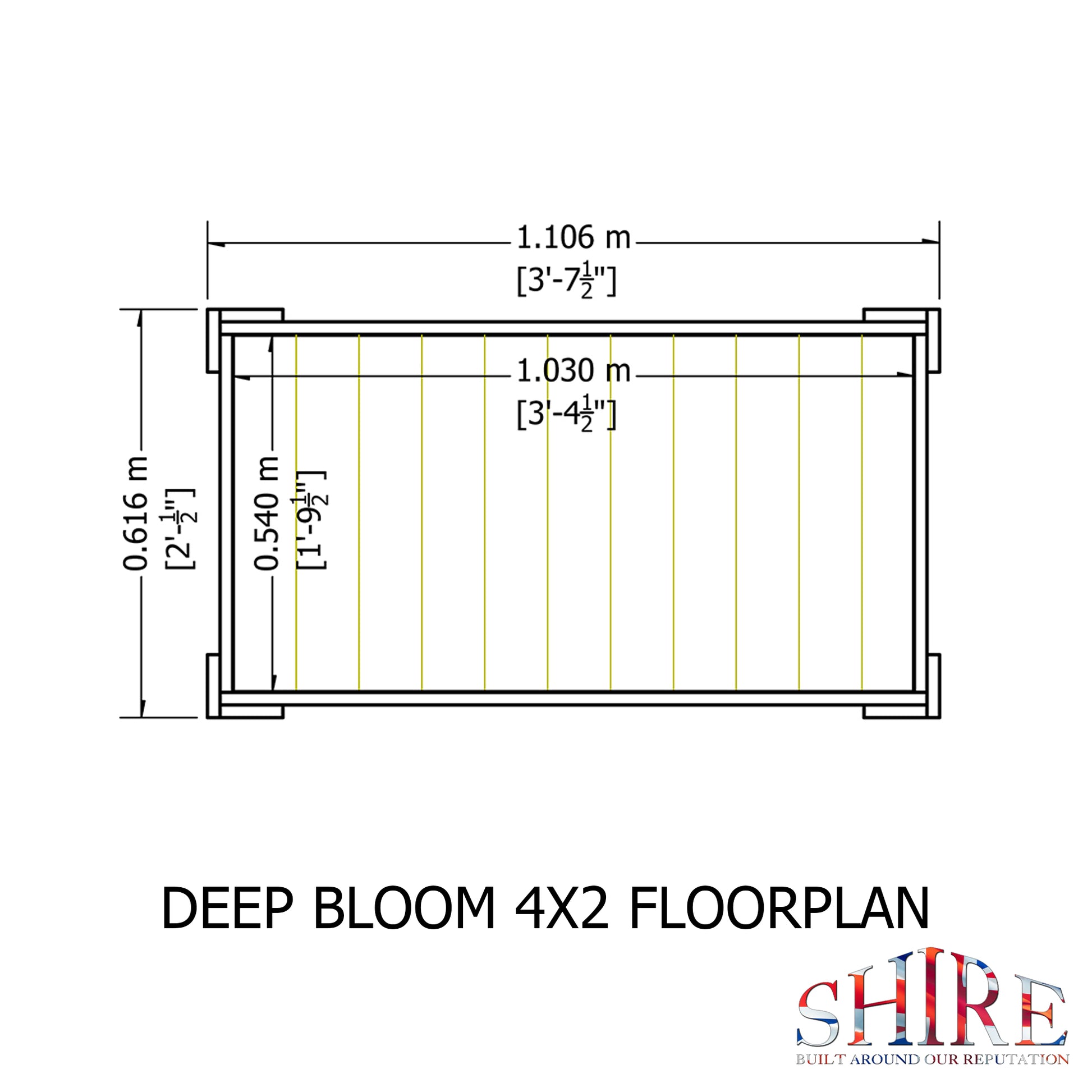 Shire 4x2 Bloom Deep Planter BLOM0402DEP-1AA