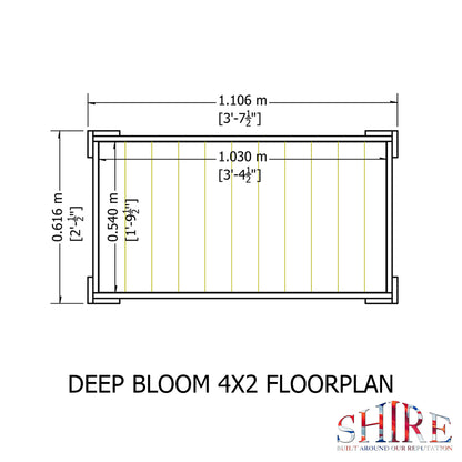 Shire 4x2 Bloom Deep Planter BLOM0402DEP-1AA
