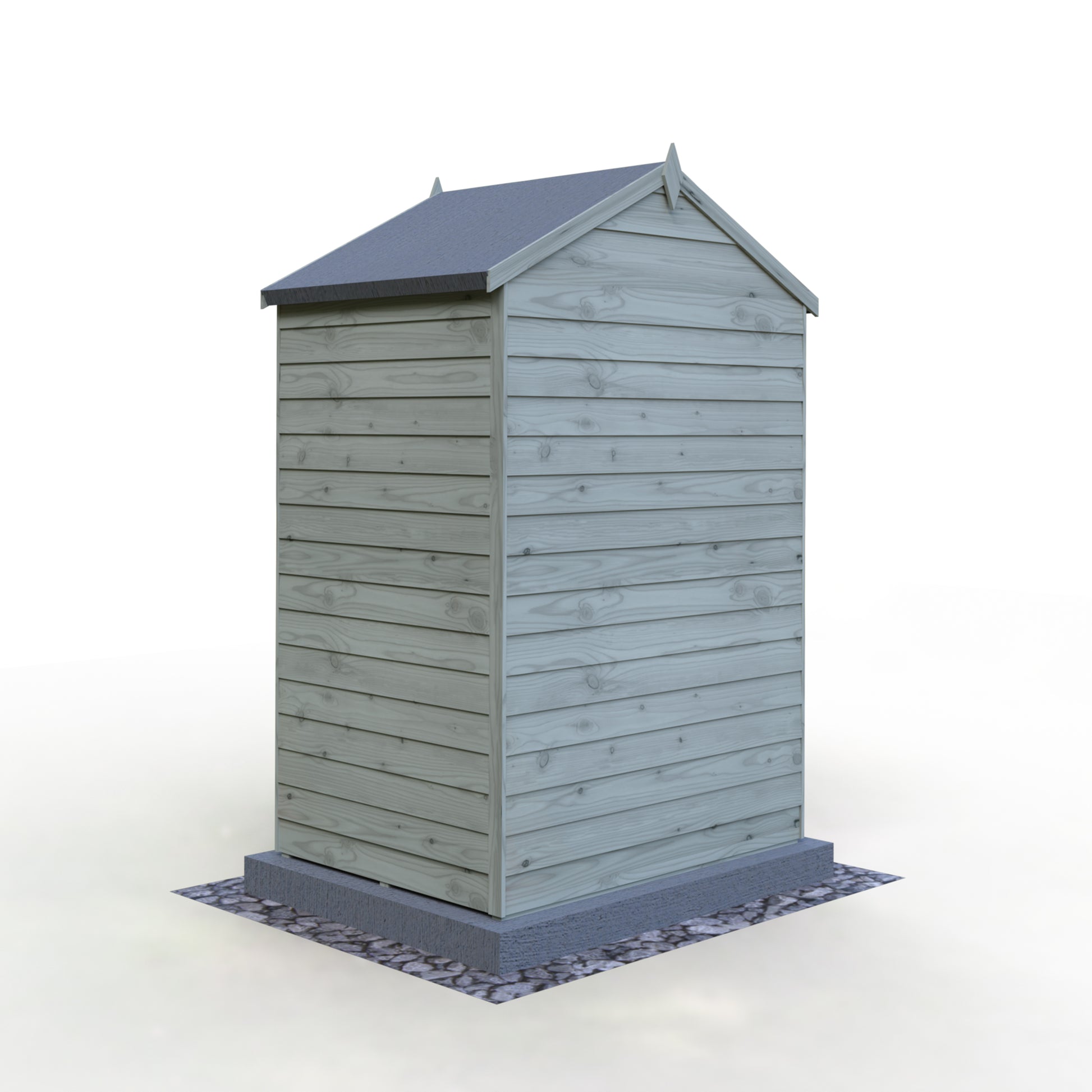 Shire 4x3 Double Door Overlap Pressure Treated Shed OVED0403POL-1AA