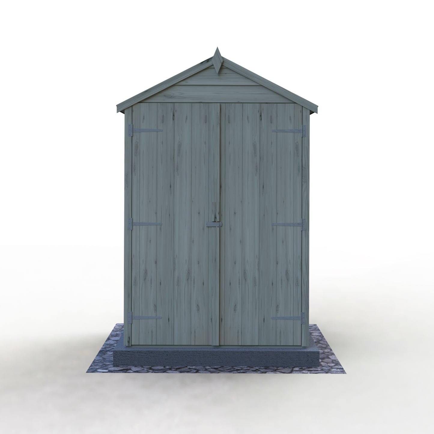 Shire 4x3 Double Door Overlap Pressure Treated Shed OVED0403POL-1AA