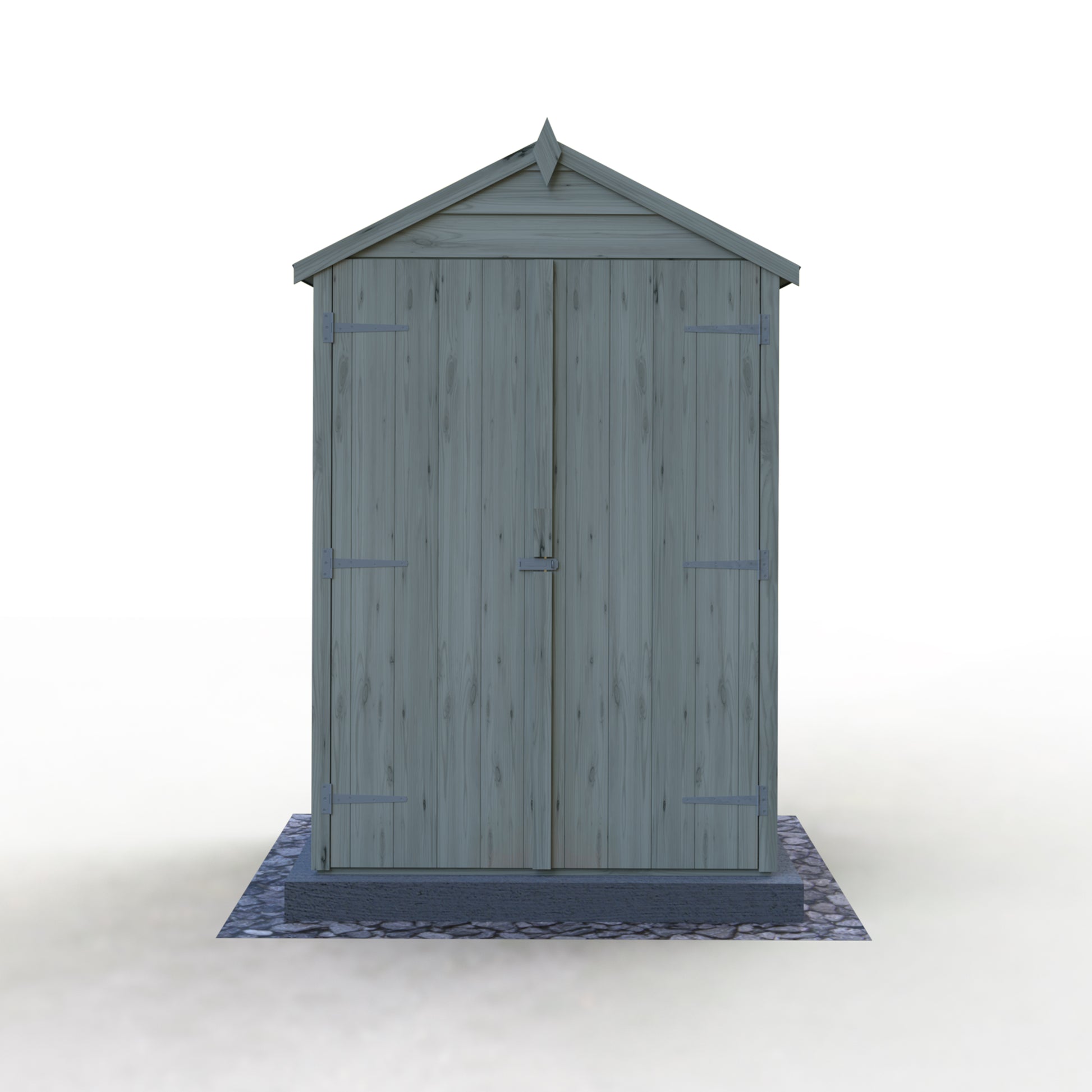 Shire 4x3 Double Door Overlap Pressure Treated Shed OVED0403POL-1AA