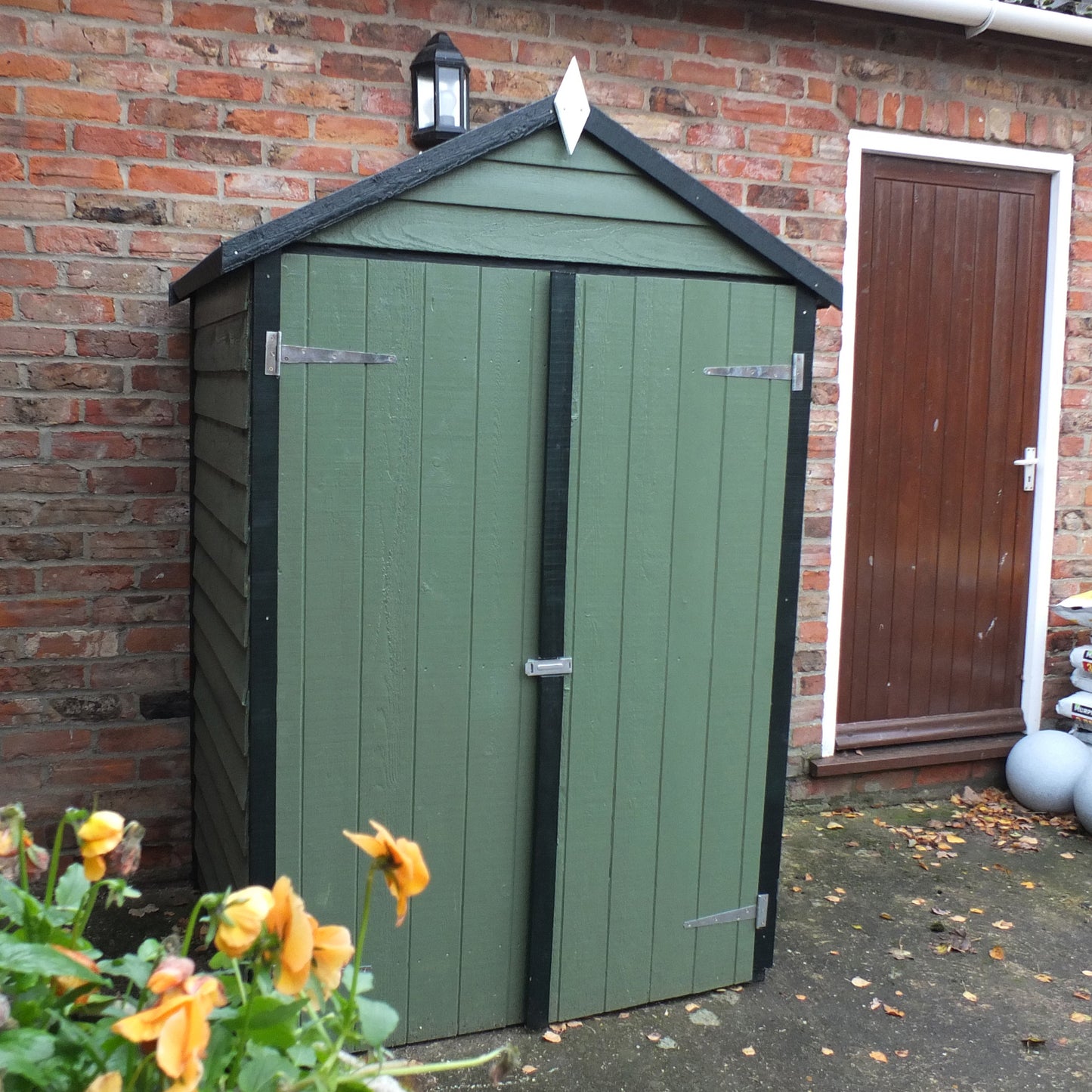 Shire 4x3 Double Door Overlap Pressure Treated Shed OVED0403POL-1AA