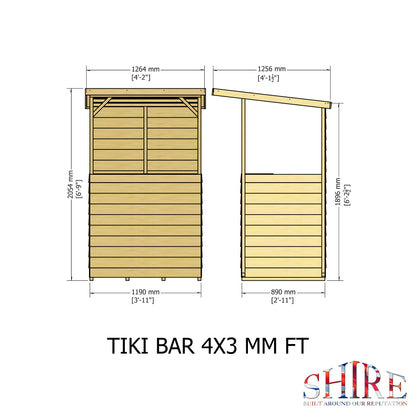 Shire 4x3 Tiki Bar TIKI0403DSL-1AA