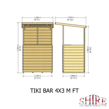 Shire 4x3 Tiki Bar TIKI0403DSL-1AA