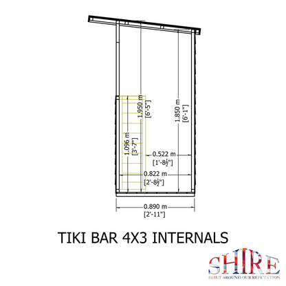 Shire 4x3 Tiki Bar TIKI0403DSL-1AA