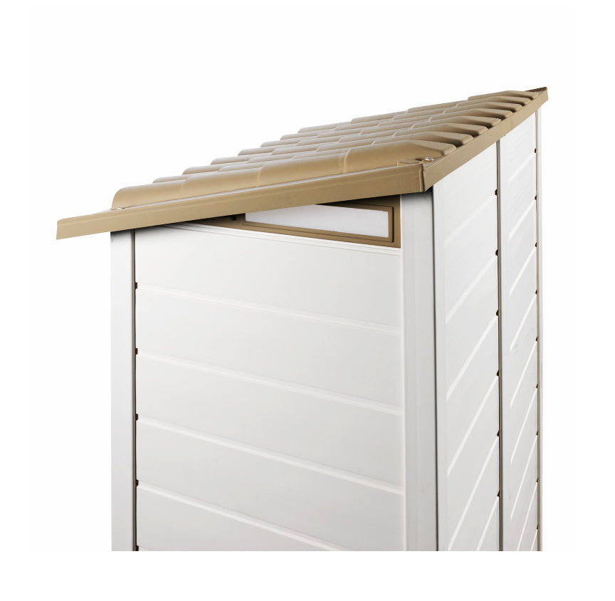 Shire 4x3 Tuscany Evo 100 Single Door Plastic Shed TEVO1001PVC-1AA