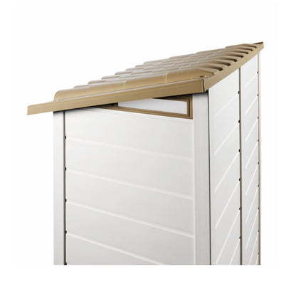 Shire 4x3 Tuscany Evo 100 Single Door Plastic Shed TEVO1001PVC-1AA