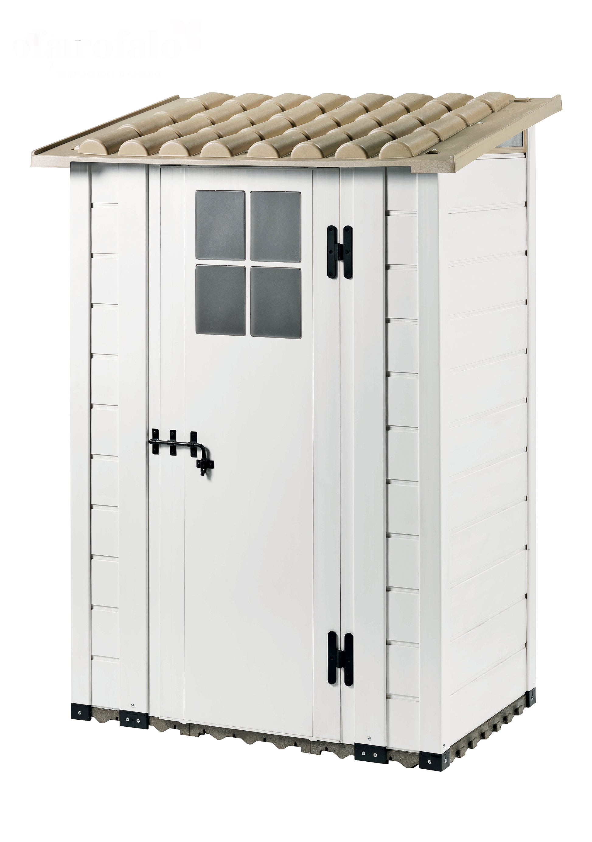 Shire 4x3 Tuscany Evo 100 Single Door Plastic Shed TEVO1001PVC-1AA