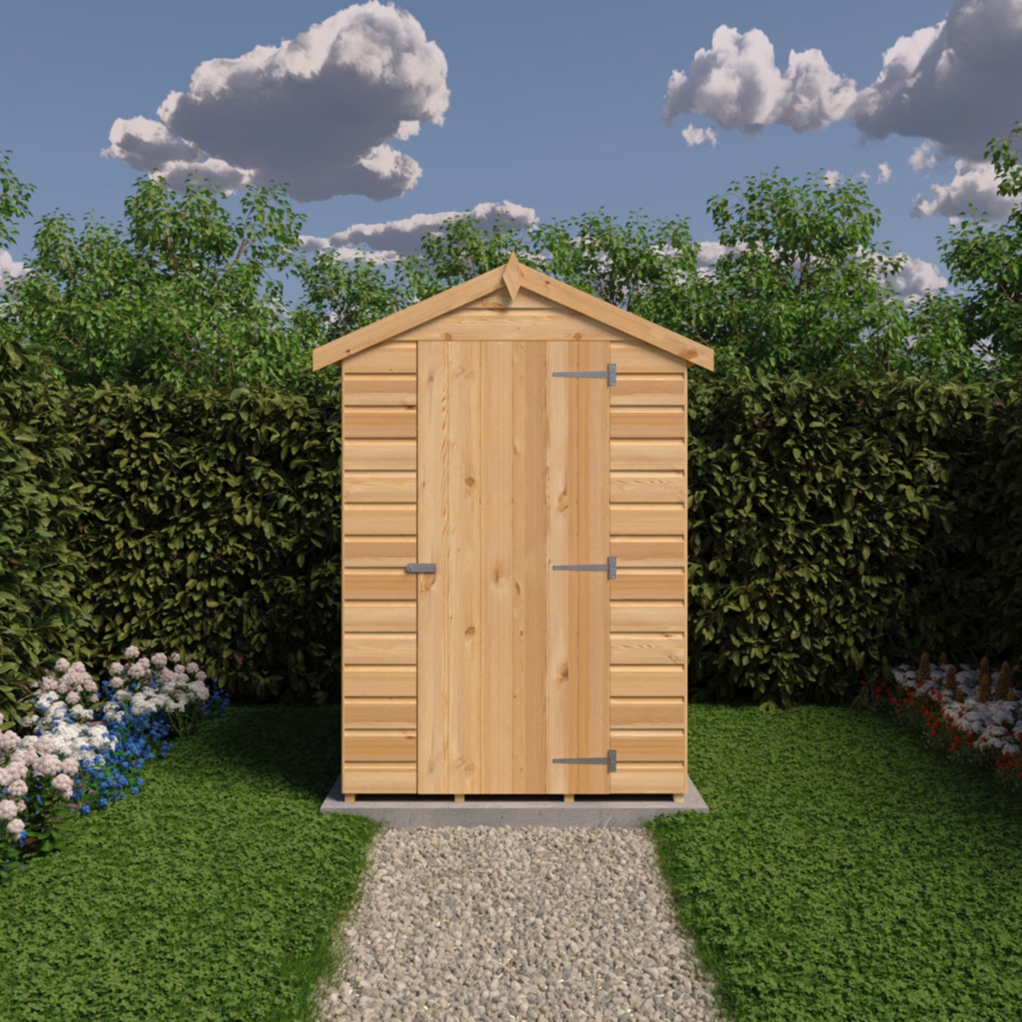 Shire 4x4 Shetland Shiplap Apex Shed SHET0404DSL-1AA