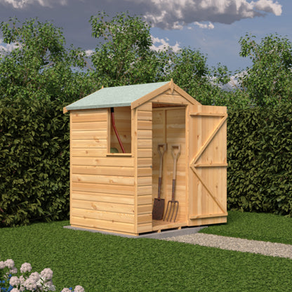 Shire 4x4 Shetland Shiplap Apex Shed SHET0404DSL-1AA