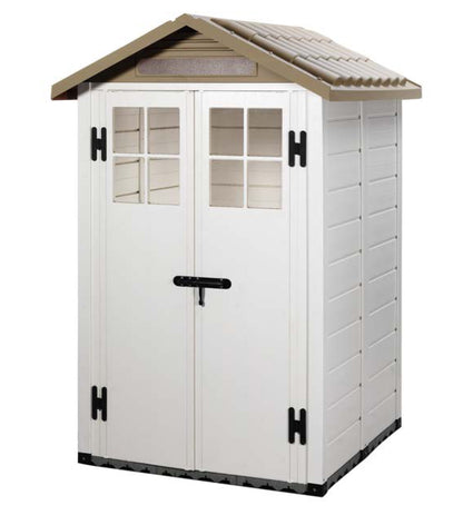Shire 4x4 Tuscany Evo 120 Double Door Plastic Shed TEVO1202PVC-1AA