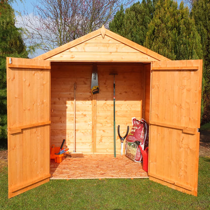 Shire 4x6 Bute Shiplap Apex Double Door Shed BUTE0406DSL-1AA
