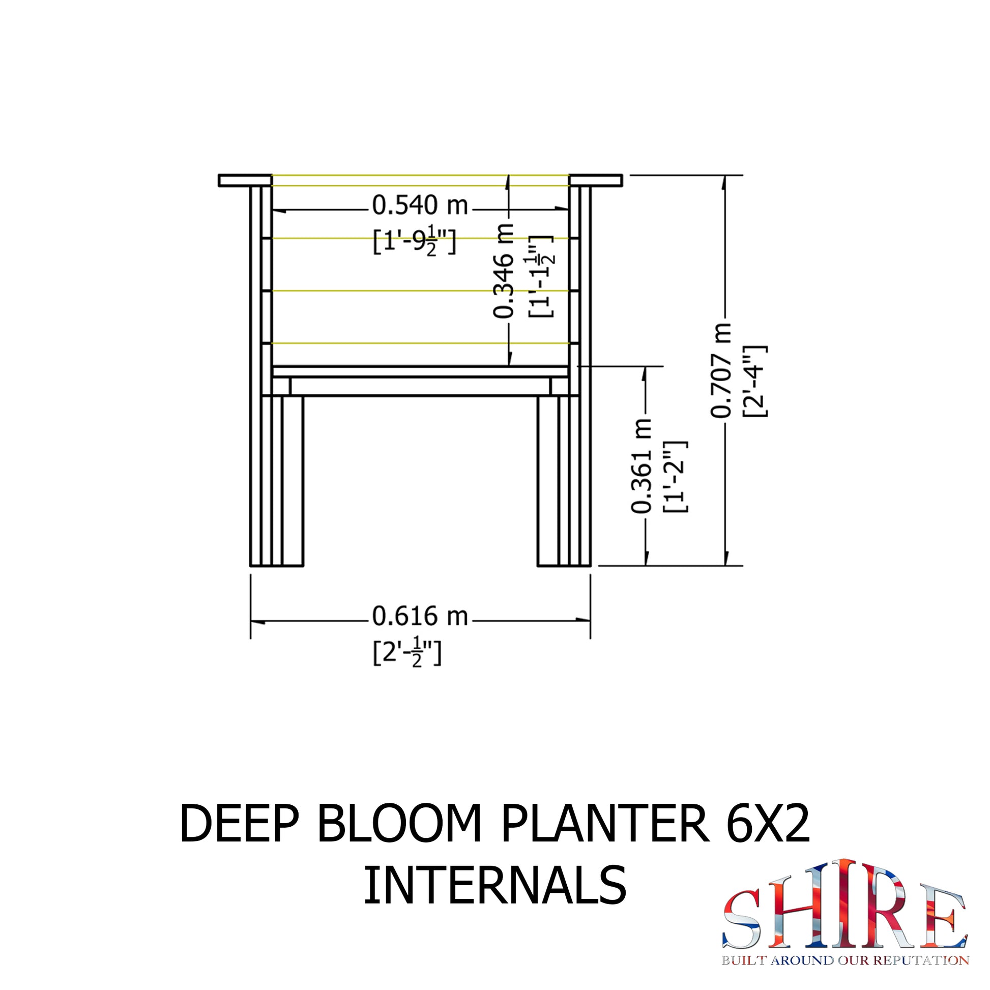 Shire 6x2 Bloom Deep Planter BLOM0602DEP-1AA