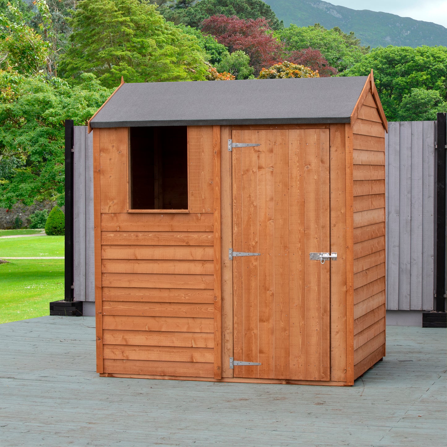 Shire 6x4 Overlap Single Door Apex Shed OVSR0604DOL-1AA