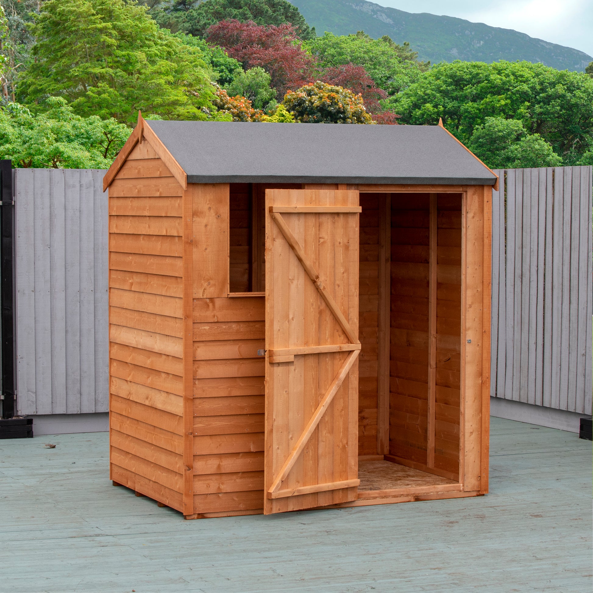 Shire 6x4 Overlap Single Door Apex Shed OVSR0604DOL-1AA