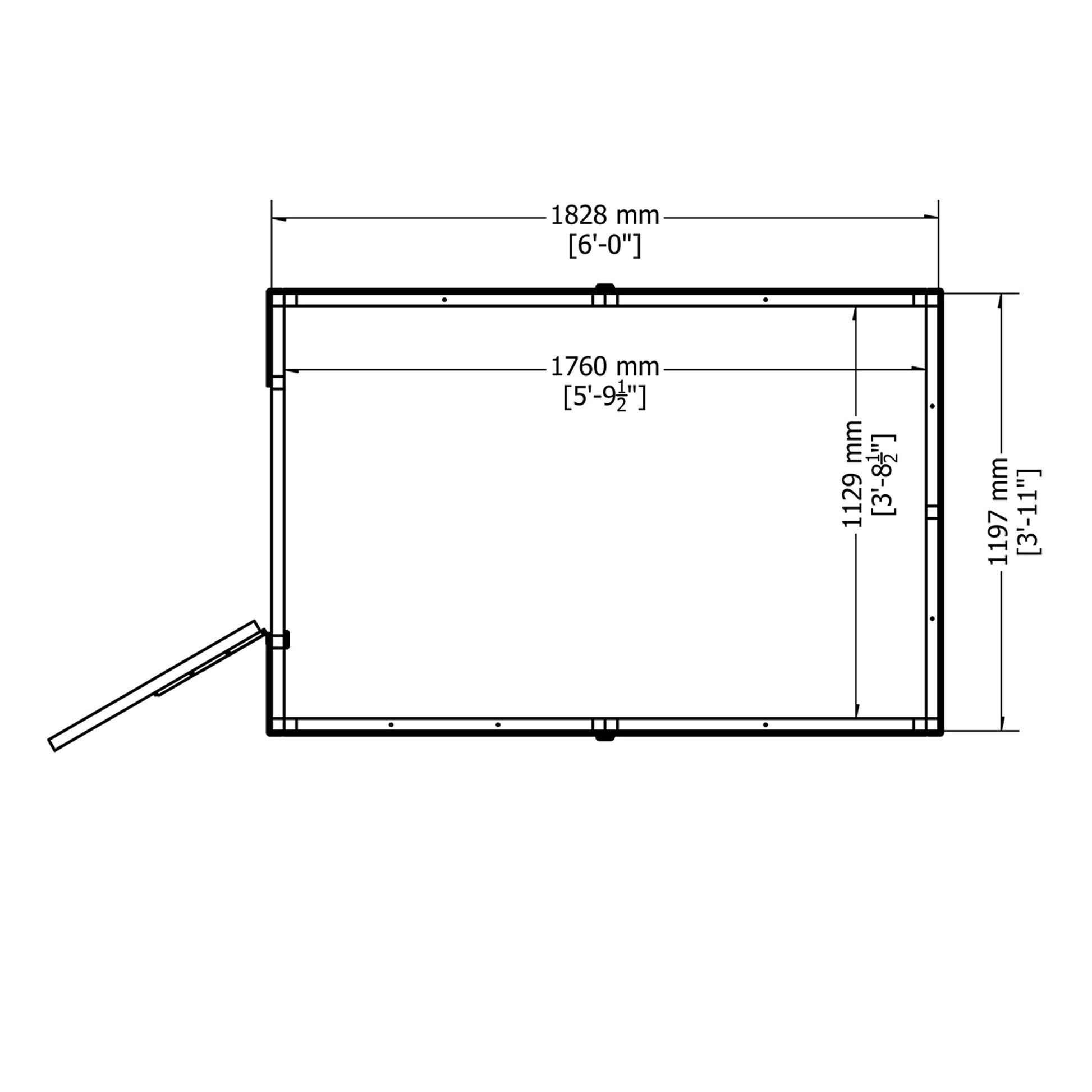 Shire 6x4 Shetland Shiplap Apex Shed SHET0604DSL-1AA