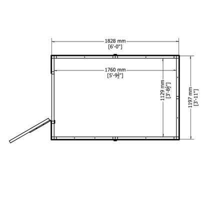 Shire 6x4 Shetland Shiplap Apex Shed SHET0604DSL-1AA