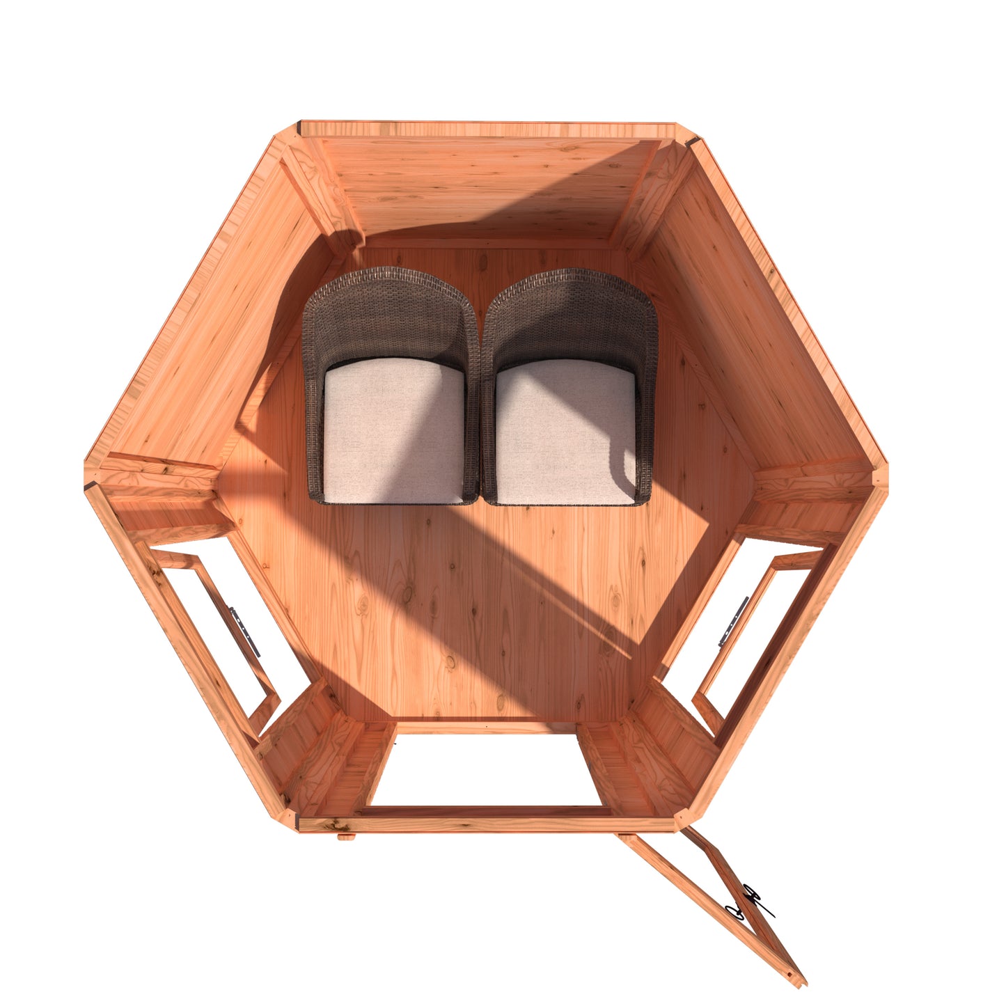 Shire 6x6 Kendall Summerhouse Hexagonal KEND0706DSL-1AA