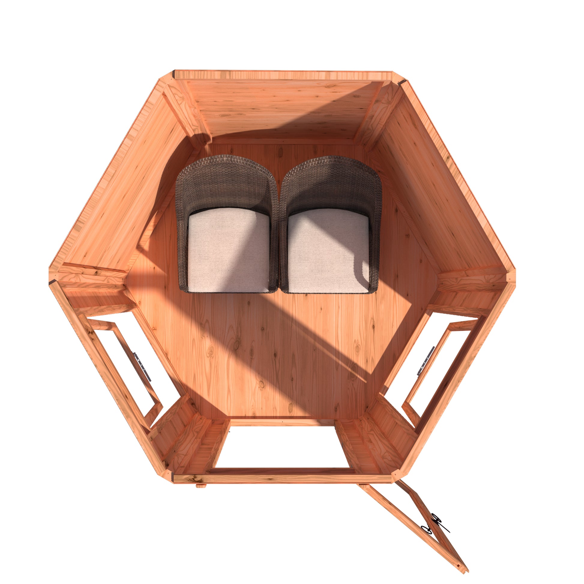 Shire 6x6 Kendall Summerhouse Hexagonal KEND0706DSL-1AA