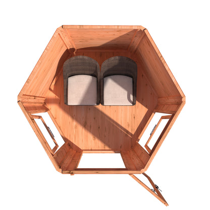 Shire 6x6 Kendall Summerhouse Hexagonal KEND0706DSL-1AA