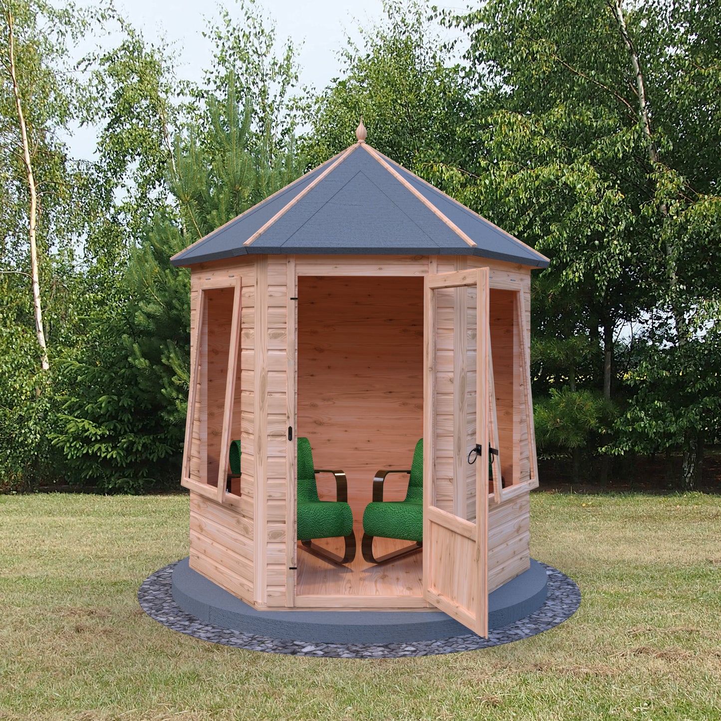 Shire 6x6 Keswick Summerhouse Hexagonal KESW0706DSL-1AA