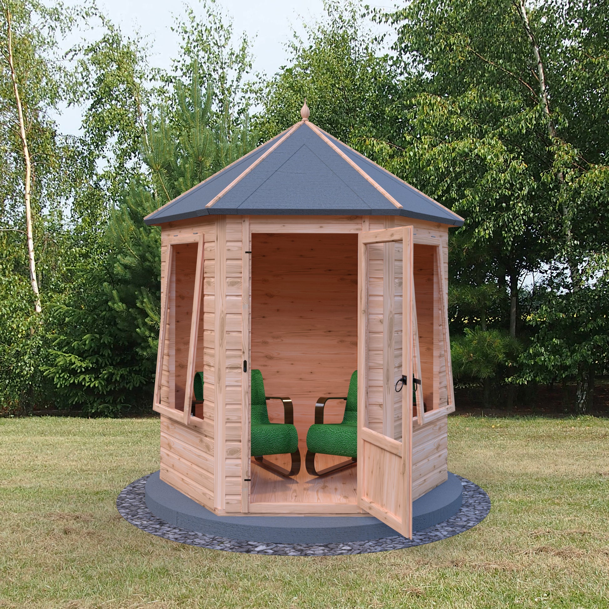 Shire 6x6 Keswick Summerhouse Hexagonal KESW0706DSL-1AA