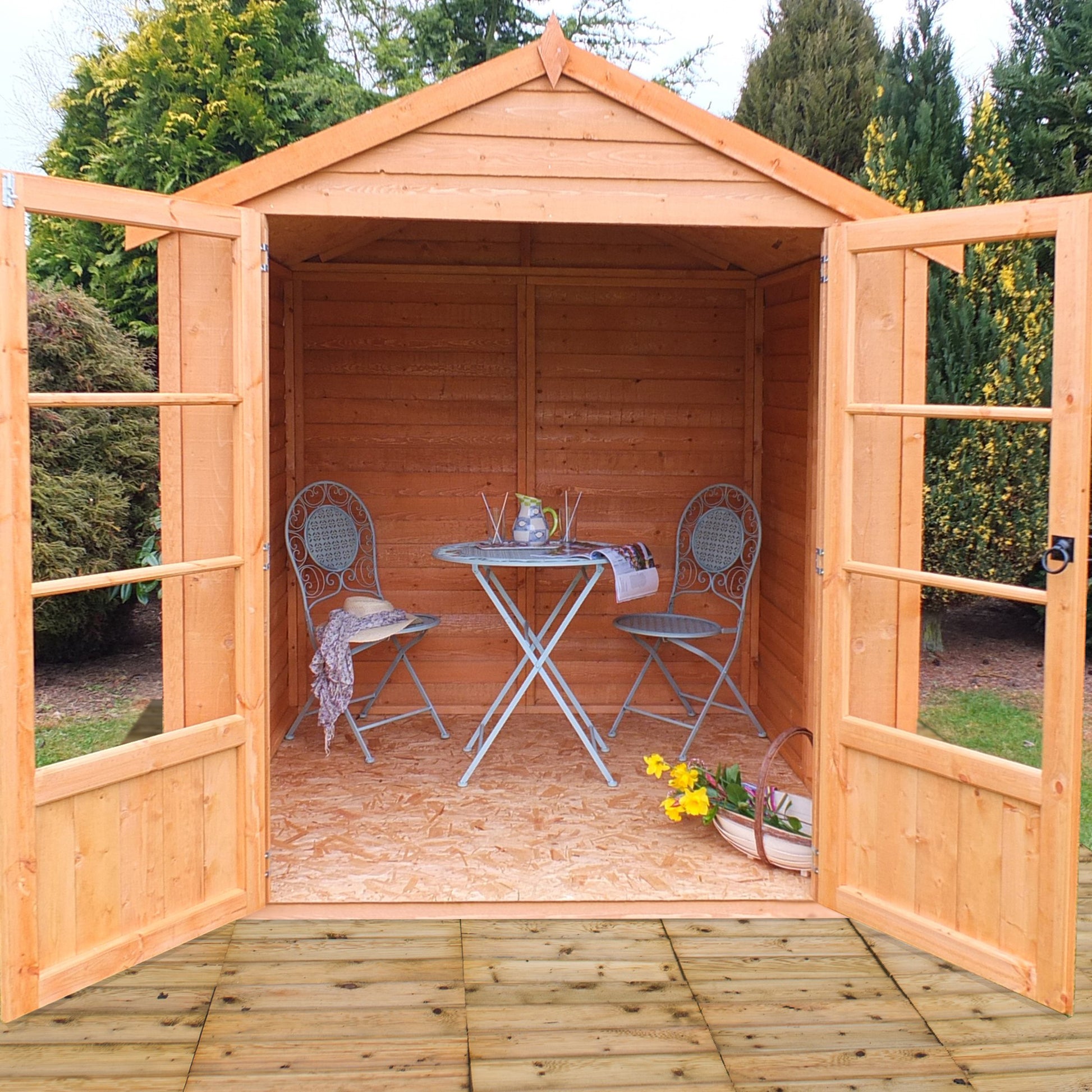 Shire 6x6 Oatland Overlap Wooden Summerhouse OATL0606DOL-1AA