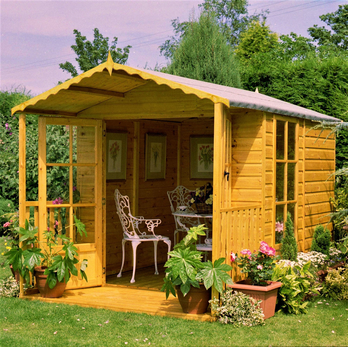 Shire 7x10 Buckingham Summerhouse with Veranda BUCV0707DSL-1AA