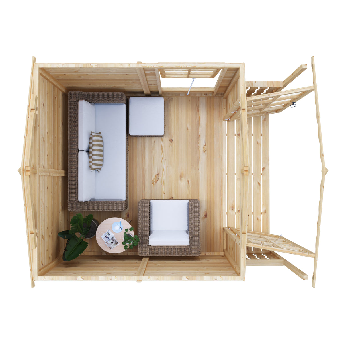 Shire 7x10 Buckingham Summerhouse with Veranda BUCV0707DSL-1AA