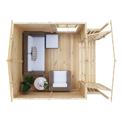 Shire 7x10 Buckingham Summerhouse with Veranda BUCV0707DSL-1AA