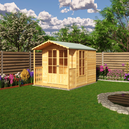 Shire 7x10 Buckingham Summerhouse with Veranda BUCV0707DSL-1AA